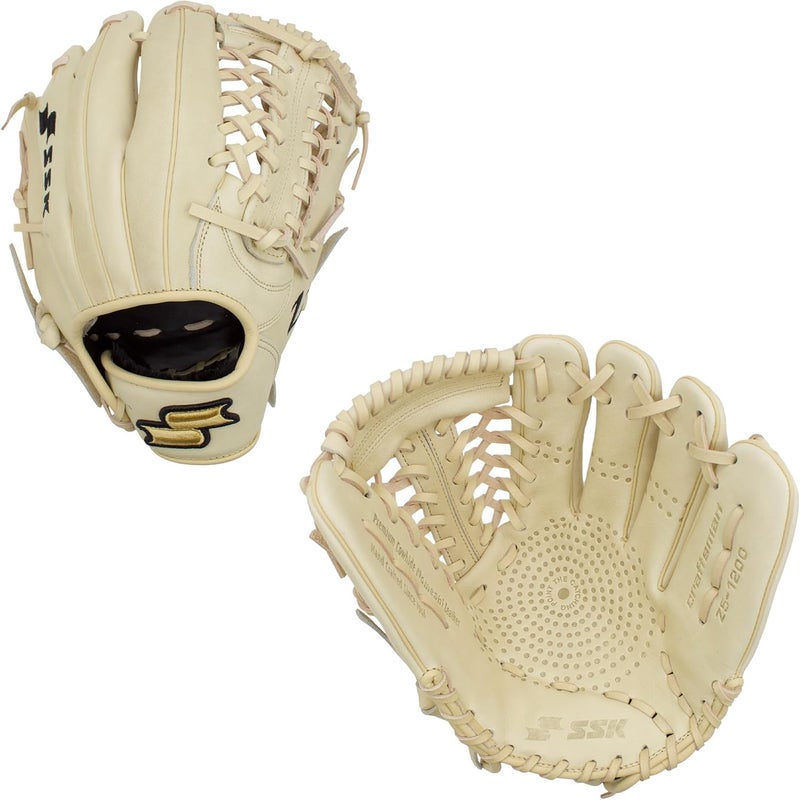 SSK Z5 Craftsman Infield Baseball Glove – 11.25” - 11.5” - 11.75” - 12” – Right & Left Hand Throw (Camel - Modified Trapeze, 12" - Right Hand Throw) - Image 1